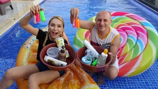 Havuzdan Çıkan Malzemelerle Slime Challenge! Rukiye Çetinkaya