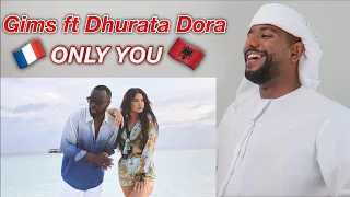 ARAB REACTION TO FRANCE / ALBANIAN MUSIC BY GIMS - ONLY YOU feat. Dhurata Dora **FFIIRREE**