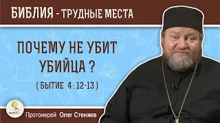 Почему не убит убийца (Бытие 4:12-13)?  Протоиерей Олег Стеняев