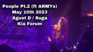 People Pt 2 ( ENG / KOR 한 ) 4K ☆ 230510 BTS Suga Agust D Min Yoongi D-Day TOUR LIVE @ Kia Forum