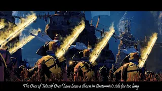 Destruction of Massif Orcal Cinematic Battle - Orcs vs Bretonnia Warhammer Fantasy - TW: Warhammer 3