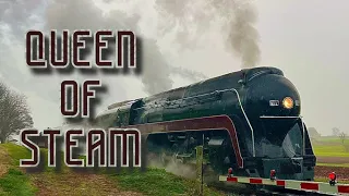 N&W 611 at Strasburg! A rainy day with the Queen of Steam