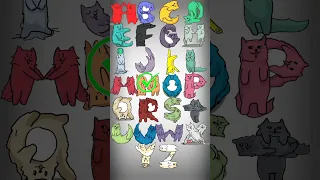 ALPHABET LORE A-Z but cartoon cats #alphabetloresong #alphabet #alphabetlorememes #shorts