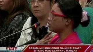 SONA: Bonita Baran at mag-asawang Marzan, nagkaharap sa pagdinig sa Senado