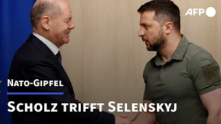 Selenskyj trifft Scholz bei Nato-Gipfel | AFP