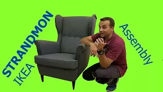 IKEA STRANDMON Wing chair Assembly