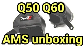 AMS intakes Q50 Q60 red sport unboxing / quality