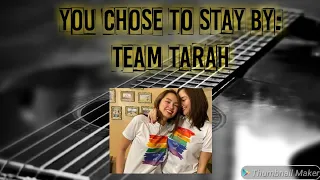 You Chose to Stay by : Team Tarah ( Guitar Tutorial )