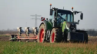 Fendt 724 Vario + 5 furrow Kverneland 2500 i-Plough ploughing on land | Ploegen