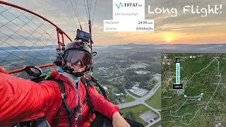 Longest Paramotor Flight in the USA = 7 Hours 53 Minutes, 4.6 Gallons