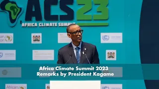 Africa Climate Summit 2023 | Remarks by President Kagame