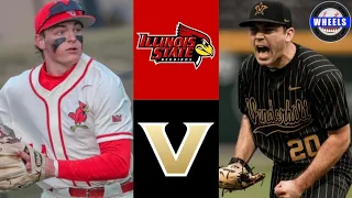 Illinois State vs #9 Vanderbilt Highlights (Game 1) | 2024 College Baseball Highlights