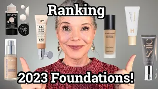 Ranking the 10 Foundations/Skin Tints I tried in 2023 - Best and Worst for Dry Mature Skin Over 50!