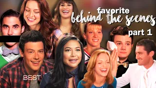 behind the scenes of glee ▶︎ best moments (part 1)