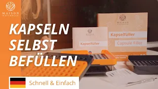 Kapseln ganz einfach selbst befüllen mit Maison Naturelle