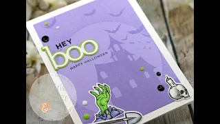 CZ Design My Zombie Boo Quick and Easy Card | AmyR Halloween 2019 Video #4