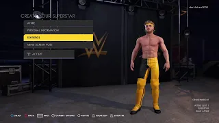 How to make Logan Paul in WWE 2K22