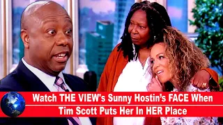 Watch THE VIEW's Sunny Hostin’s FACE When Tim Scott Puts Her In HER Place!!!