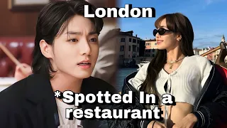 Blackpink Lisa and Jungkook spotted going on the restaurant in London