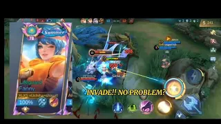 HOW TO DEAL TWO ENEMY BUFF INVADER IN RANK GAME!! (HARD GAME)-MLBB