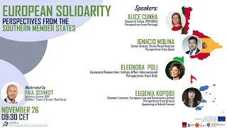 European Solidarity: Perspectives from the Southern Member States
