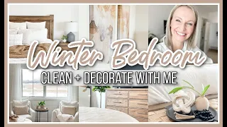 WINTER BEDROOM CLEAN + DECORATE WITH ME 2024