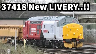 37418 New Loram LIVERY! Plus 97304 & Some good old THRASH at Derby! 25/01/24