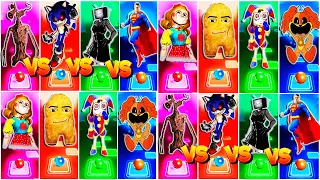 🔴 SIREN HEAD vs SONIC EXE vs WOMAN TV vs SUPERMAN vs MISS DELIGHT vs POMNI vs THE RISE OF DOGDAY