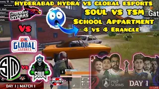 India Top 2 Most aggressive Team Soul vs TSM Fight 😲 | HH vs Global Esports | School Appartment