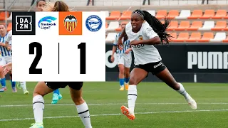 Valencia Femenino vs Deportivo Alavés (2-1) | Resumen y goles | Highlights Liga F