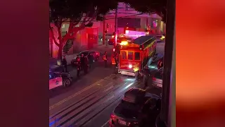 Cable car derails in San Francisco