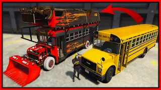 GTA 5 RP - I Transformed School Bus into Battle Bus