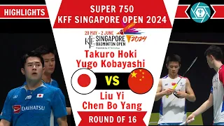 Chen/Liu (CHN) vs HoKi/Kobayashi (JPN) | R16  Singapore Badminton Open 2024