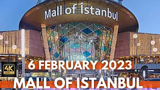 Istanbul Best Shopping Malls | Mall Of Istanbul 6 February 2023 Walking Tour | 4K ULTRA HD 60FPS