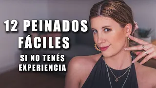 12 PEINADOS FÁCILES DE HACER EN CASA | Peinados para principiantes!