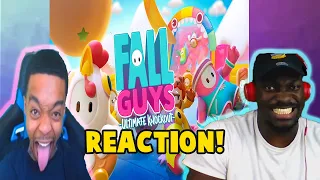 FlightReacts | FUNNY RAGING MOMENTS IN FALL GUYS REACTION