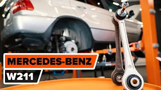 How to change rear suspension arm on MERCEDES-BENZ W211 E-Class [TUTORIAL AUTODOC]