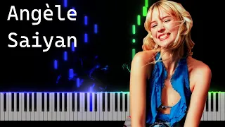 Angèle - Saiyan (IA) Piano Tutorial [Nivek.Piano]