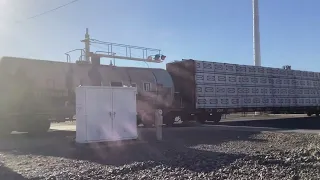 Tempe Local train backs up and passes Guadalupe Rd