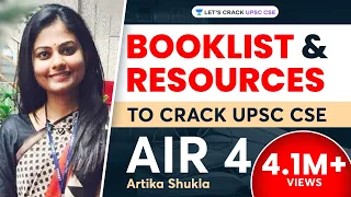 Booklist for UPSC CSE/ IAS Preparation 2018 by UPSC Topper AIR 4 Artika Shukla