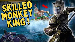 *I loved his MONKEY KING gameplay* Top monkey king player in Leaderboard 🦍 || Shadow Fight 4 Arena