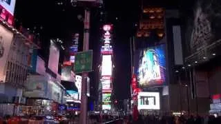 New York Broadway street at night