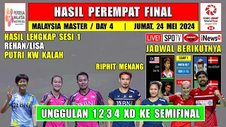 Hasil Lengkap 8 Besar Malaysia Master 2024 Hari Ini ~ RELIS & KW Kalah ~ XD Unggulan 1 2 3 4 Menang