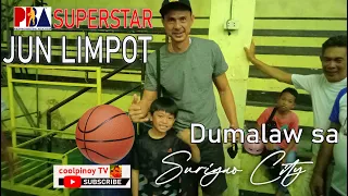 Jun Limpot may payo sa mga kabataang basketball players | Surigao Visit