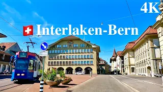 Driving in Switzerland 4K| Interlaken - Bern| Most Scenic Swiss Roads | Relaxing Music|Calming Music