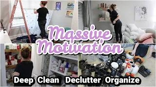 Massive Declutter & Organize Clean With Me 2021 Extreme Cleaning Motivation