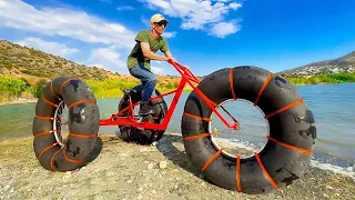 Epic bike transformation into all-terrain marvel! Car and bicycle hacks