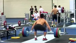 Lu Xiaojun 180kg Fast Snatch Pull - London Olympics