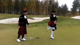 Победный танец гольфистов в килте ))