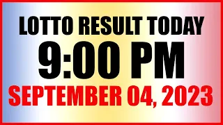 Lotto Result Today 9pm Draw September 4, 2023 Swertres Ez2 Pcso